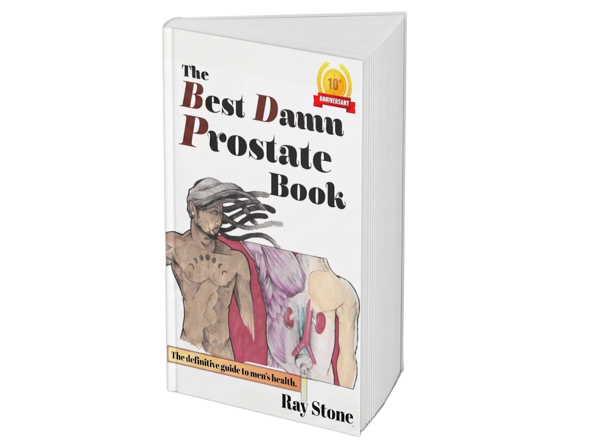 The Best Damn Prostate Book, side-angle hardcover