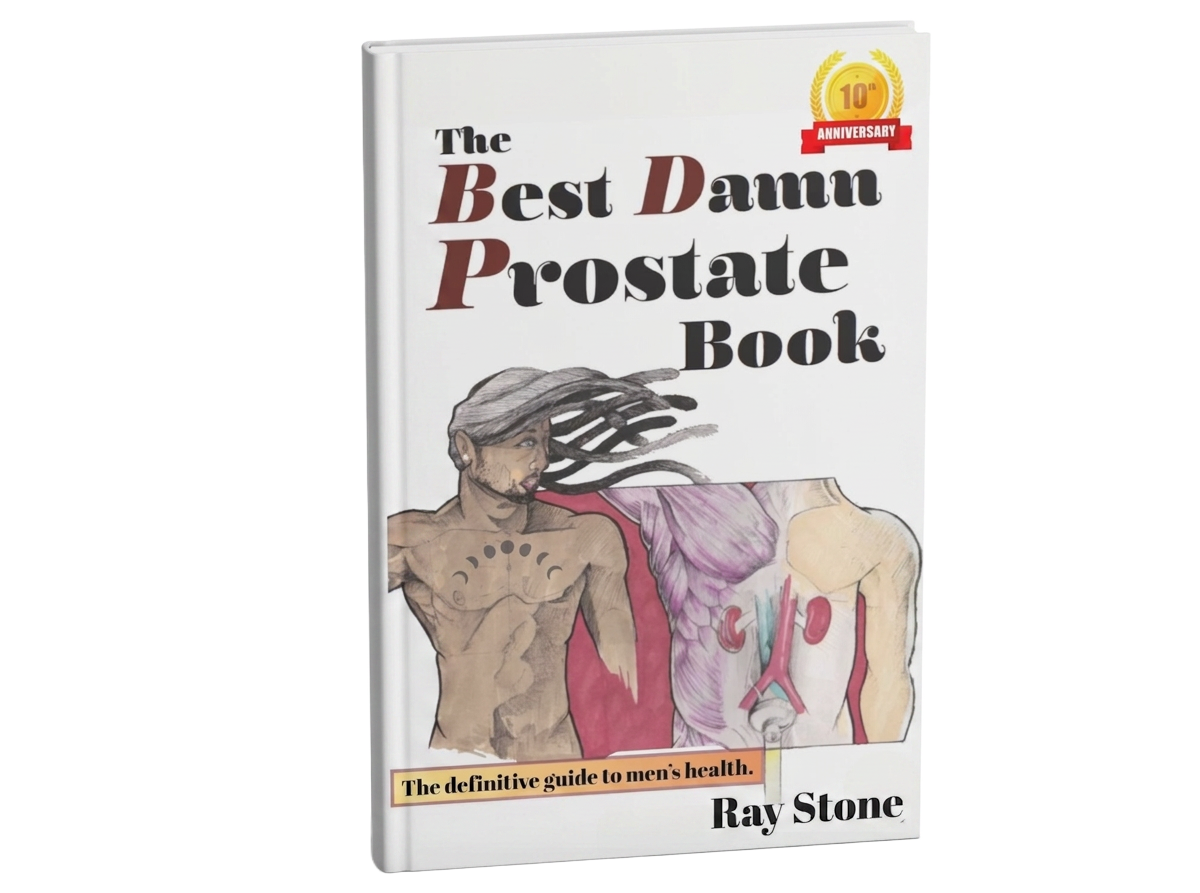 The Best Damn Prostate Book, angled hardcover